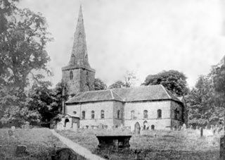 Old picture of Allesley Church